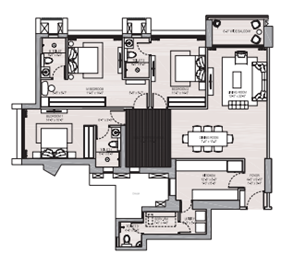 Oberoi New Launch Thane 3BHK Plan