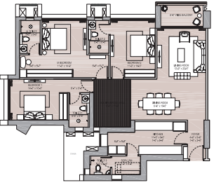 Oberoi Thane 2BHK Plan